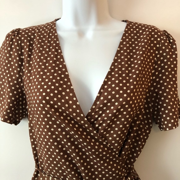 Cotton Candy LA Polk-dot Wrap Dress - Picture 4 of 7